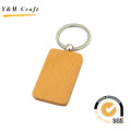 Promotion Gift Various Shapes Metal Wooden Keychain with Laser Logo